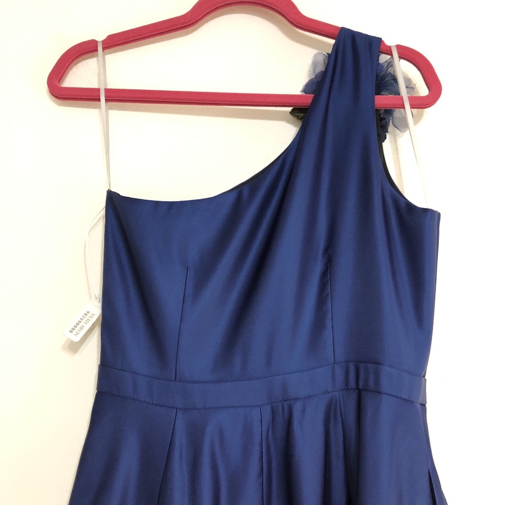 Marchesa Notte Duchess One Shoulder Flower Gown - Picture 11 of 12